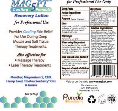 8 Oz. Cooling Lotion Label (Mag5pt 8oz Cooling Lotion 52218outlined (2))